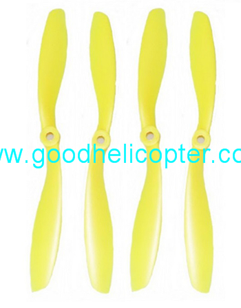 Wltoys V303 SEEKER Zreo Tech V303 Drone quadcopter parts blades (yellow color) - Click Image to Close